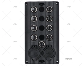 PAINEL ELÉCTRICO  LED  12V ON/OFF 4+USB