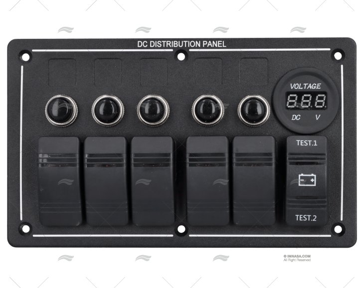 PAINEL ELÉTRICO LED 12V ON/OFF 5+BATERIA+VOLUME