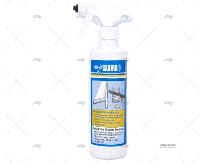 RESTAURADOR ALUMÍNIO ANODIZADO 500ml SADIRA