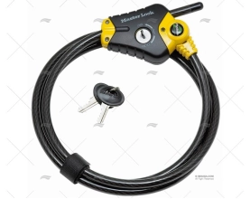 CADEADO CABO AÇO AJUSTÁVEL 1,8m 10mm MASTER LOCK