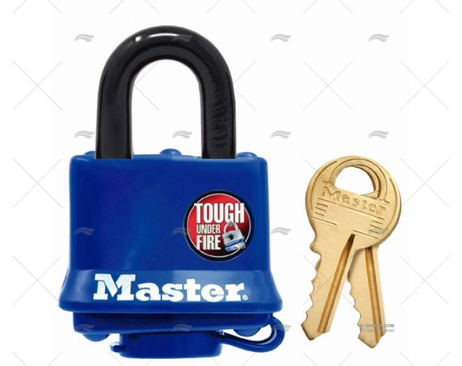 LUCCHETTO 40mm PROTEZIONE TERMOPLASTICA(IGNIFUGA MASTER LOCK