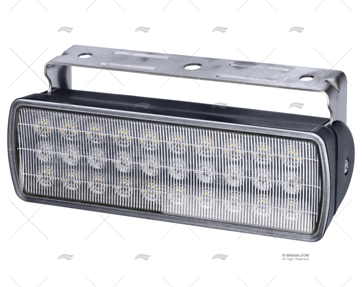 FAROL LED SEA HAWK PRETO LED BRANCO/VERMELHO HELLA MARINE