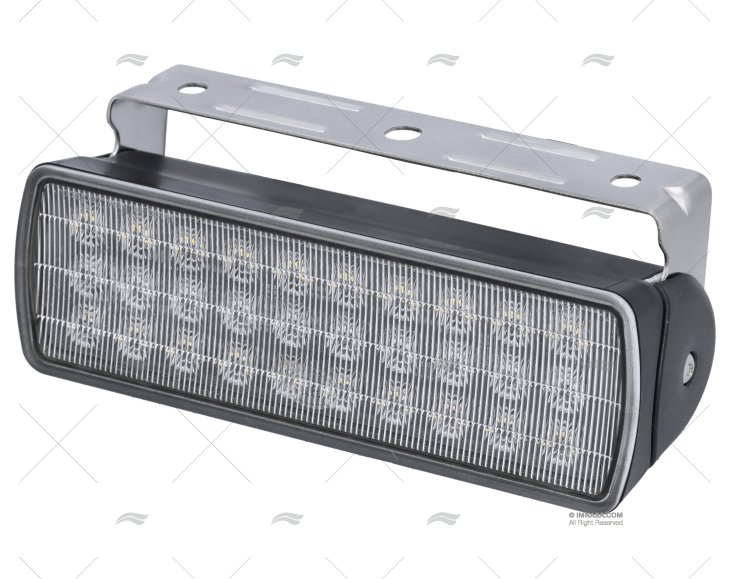 FAROL LED SEA HAWK PRETO LED BRANCO/AZUL HELLA MARINE