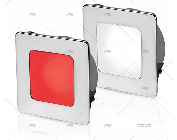 LUCE EUROLED 95 QUADRATA BIANCA/ROSSA HELLA MARINE