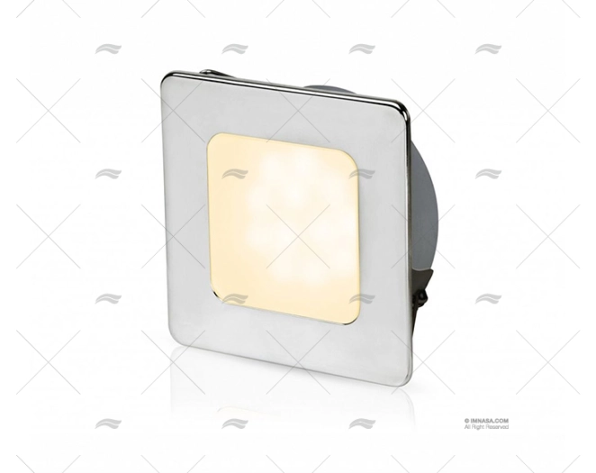 LUZ EUROLED 95 QUADRADA BRANCA QUENTE HELLA MARINE