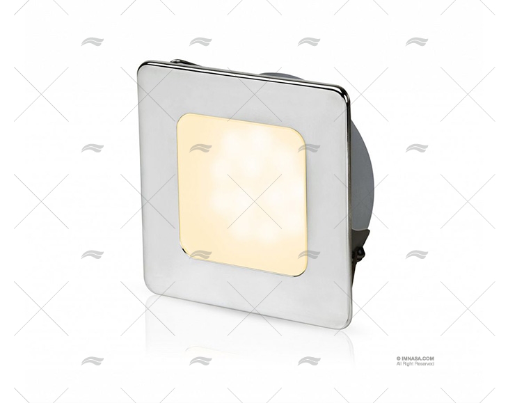 LUZ EUROLED 95 QUADRADA BRANCA QUENTE HELLA MARINE