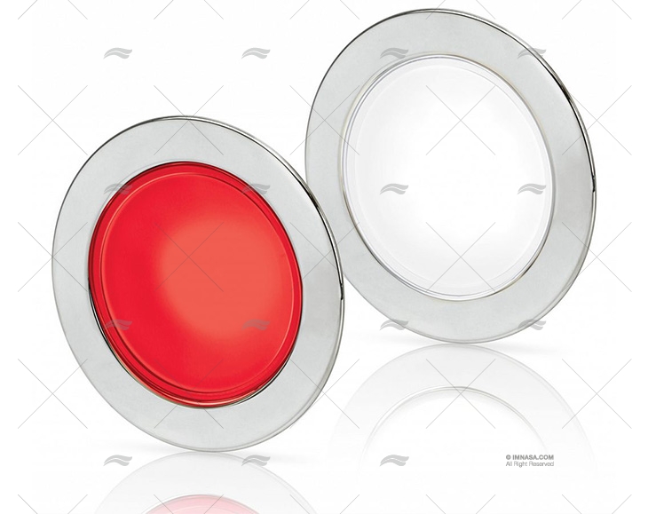 LED DOWN LIGHT ROUND WHITE/RED HELLA MARINE