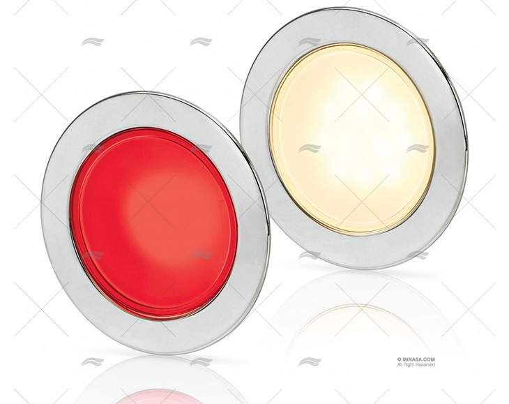 LUZ EUROLED 95 REDONDA BRANCA QUENTE/VERMELHA HELLA MARINE