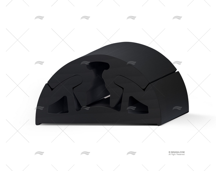 PROFILO PVC BINO H 40  NERO 24m TESSILMARE