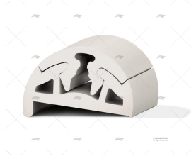 PROFILO PVC BINO H 40 C/DENTE BIANCO 24m TESSILMARE