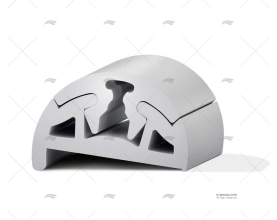 PROFILO PVC BINO H 40 C/DENTATURA GRIGIO 24m TESSILMARE