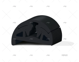 PROFILO PVC BINO H 40 C/DENTE NERO 24m TESSILMARE