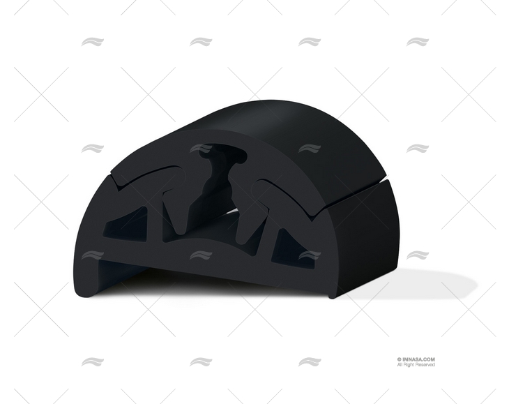 PROFILO PVC BINO H 40 C/DENTE NERO 24m TESSILMARE