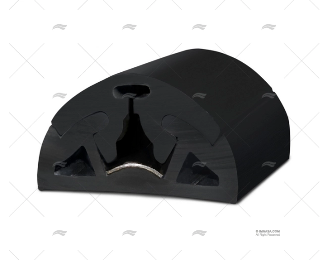PROFILO PVC BINO H 65  NERO 12m TESSILMARE