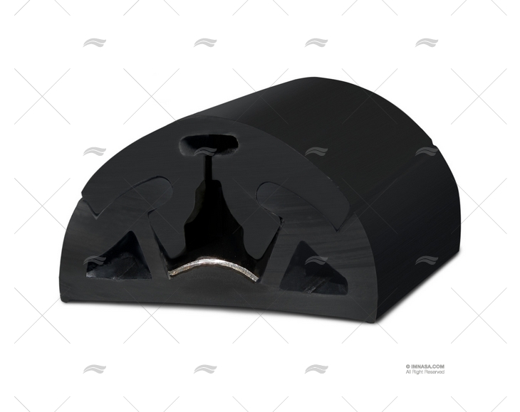 PROFILO PVC BINO H 65  NERO 12m TESSILMARE
