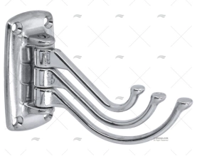 COAT HOOKS 3 POSITIONS