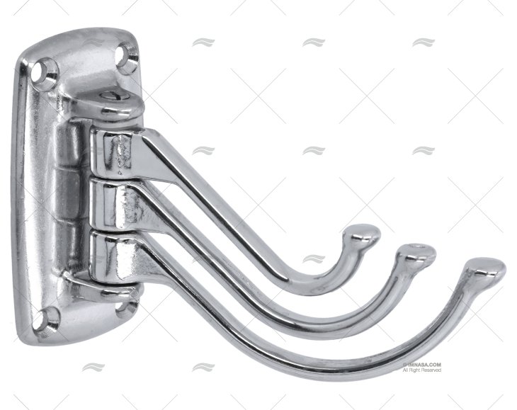 SUPORTE TOALHAS 3 GANCHOS
