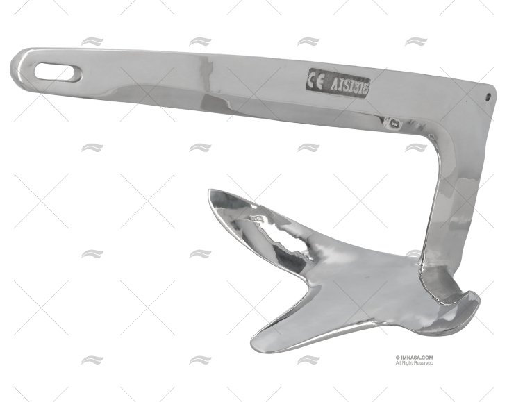 ÂNCORA TRIDENT 20  kg INOX IMNASA