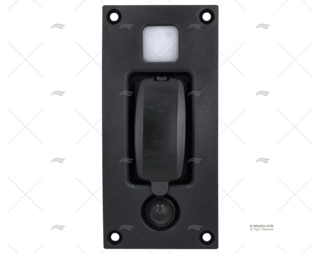 PANNELLO PRESA DOPPIO USB 114x58x56