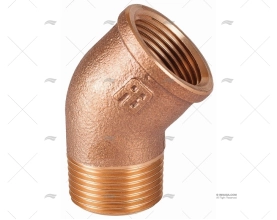 GOMITO BRONZO M-F 45º 3/8" GUIDI