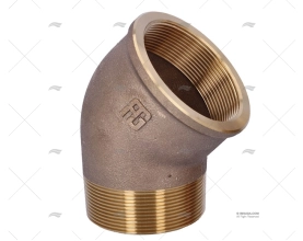 COTOVELO BRONZE M-F 45º 2"1/2 GUIDI