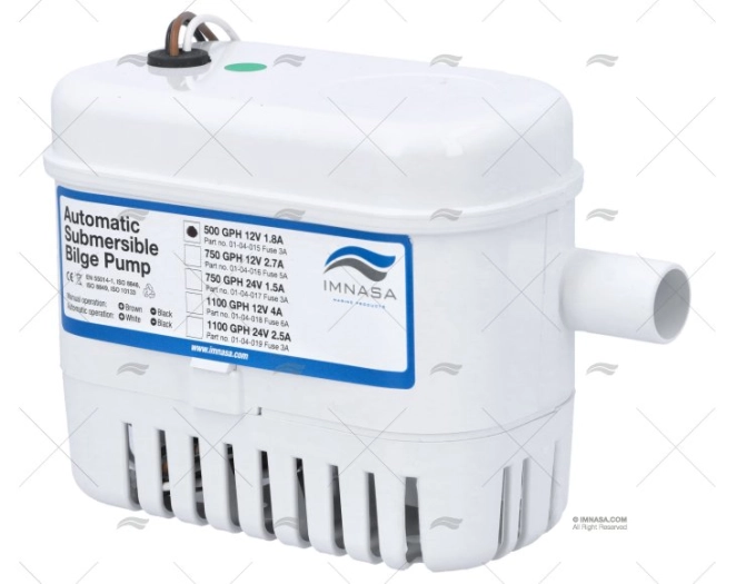 BOMBA DE PORÃO 12V  1920L/H IMN AUTO