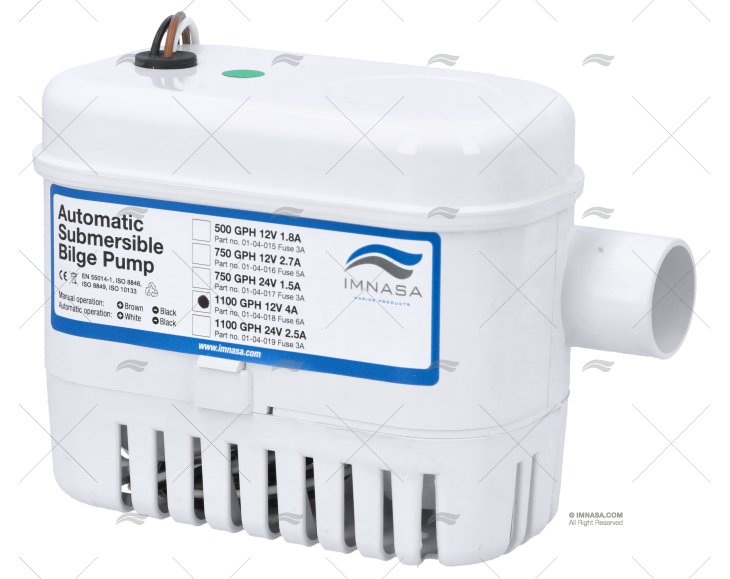 BOMBA DE PORÃO 12V  4500L/H IMN AUTO