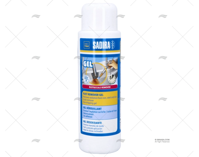 DISOSSIDANTE PULITORE GEL 500ML SADIRA
