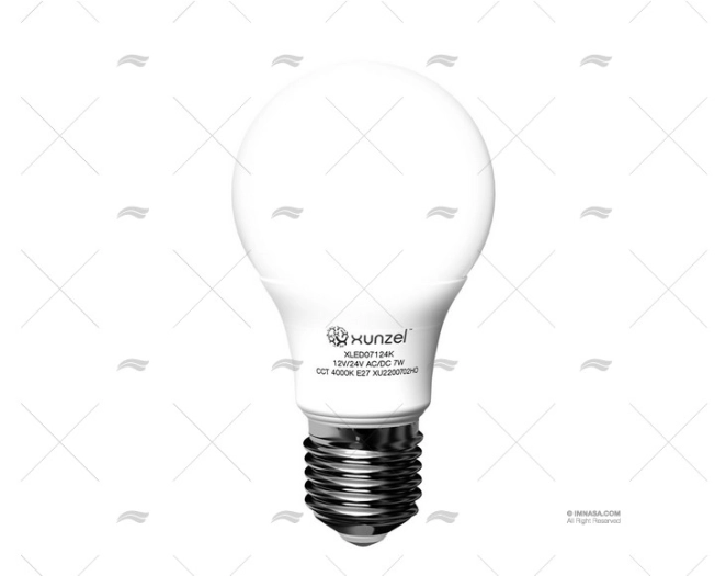 Lampadina E27  12/24V  7W Led 60X110 NATU XUNZEL