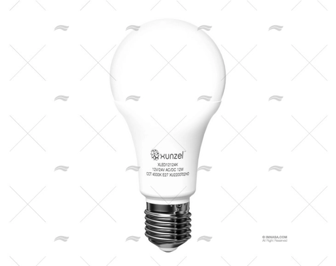 LÂMPADA E27  12/24V 12W LED 60x110 NATU XUNZEL