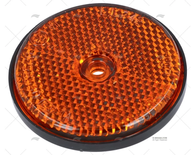 REFLECTEUR ROND 60mm ORANGE