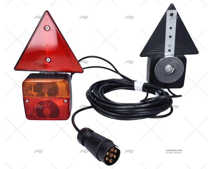KIT LUCI RIMORCHIO 10m + TRIANGOLO MAGNETE