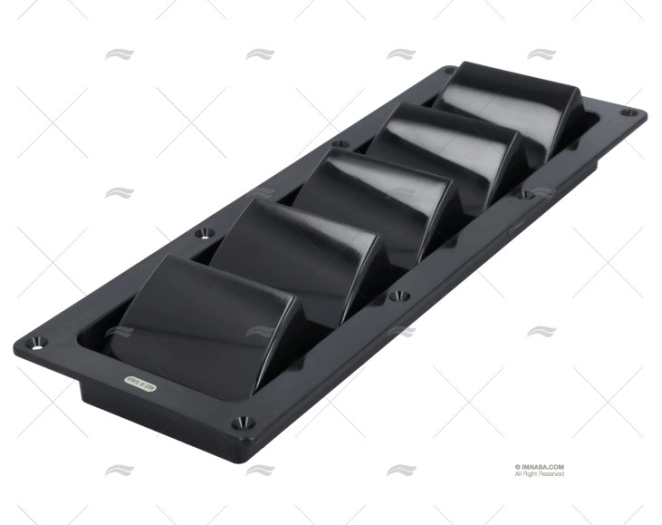 GRILLE PVC NOIR 336.6mm X 120.7mm