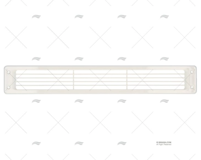 GRILLE PLATE BLANC 450mm X 70mm