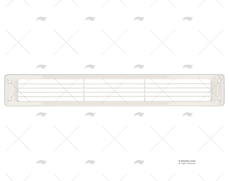 REJILLA PLANA BLANCA 445mm X 68mm