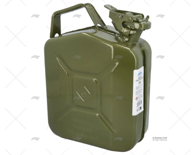 SERBATOIO CARBURANTE   5L METALLICO VERDE
