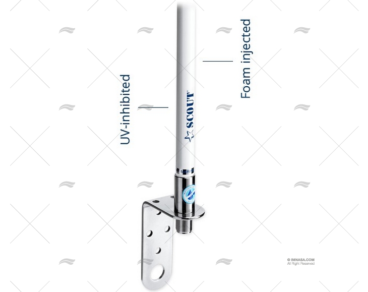 ANTENNE VHF 0.9 MT AVEC WINDEX SCOUT