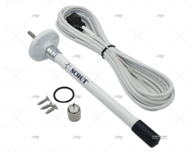 ANTENA VHF 0.22MT 1dB C/BASE FIXA  SCOUT
