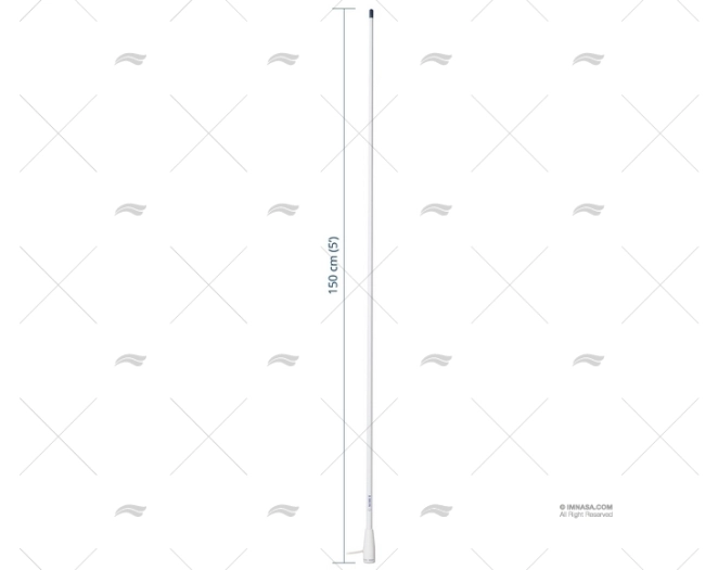 ANTENNE VHF 1.50 MT SCOUT