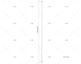 ANTENA VHF 1.50MT 3dB SCOUT