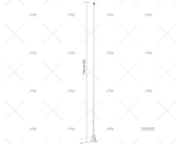 ANTENNE VHF 1.50 MT LIFT & LAY SCOUT