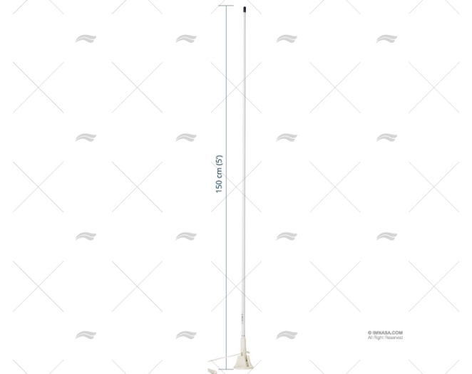 ANTENNE VHF 1.50 MT LIFT & LAY SCOUT SCOUT