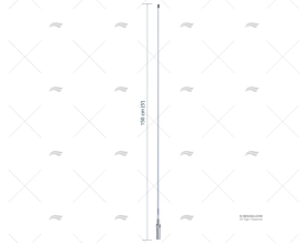 ANTENNA VHF 1.50MT 3dB FAST FIT SCOUT