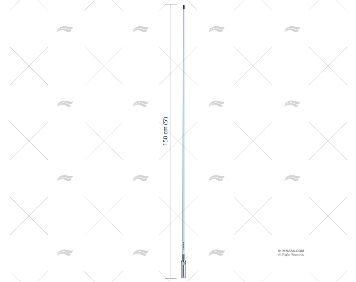 ANTENNA VHF 1.50MT 3dB FAST FIT SCOUT