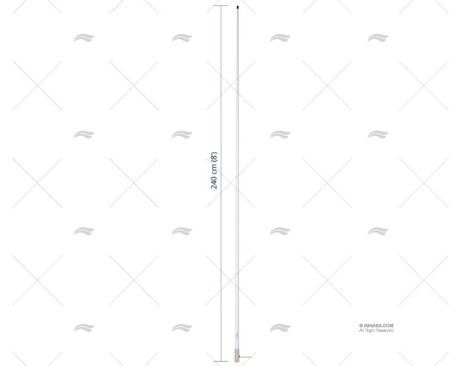 VHF ANTENNA 2.40MT SCOUT 3dB SCOUT