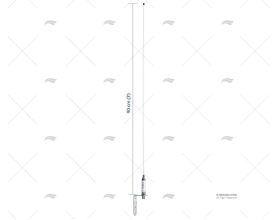 ANTENA VHF 0.90MT 3dB SAIL SCOUT