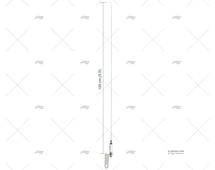 ANTENNA VHF 1.00MT 3dB INOX SCOUT