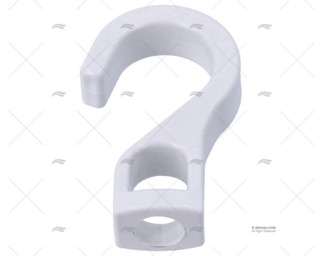 SUPPORTO GANCIO NYLON BIANCO 20mm