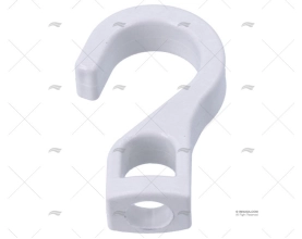SUPORTE GANCHO NYLON BRANCO 20mm