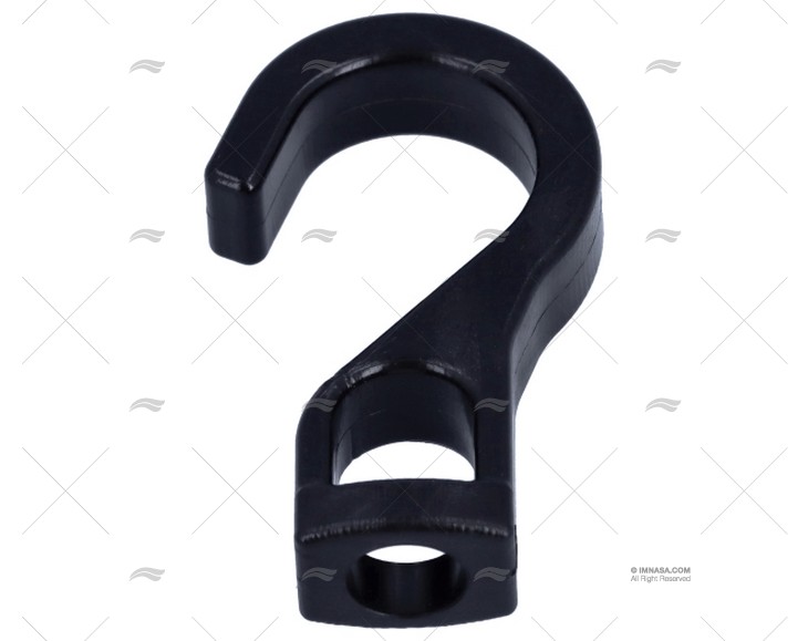 SUPORTE GANCHO NYLON PRETO 20mm